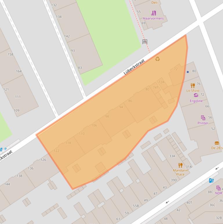 Kaart van postcodegebied 2517ST.