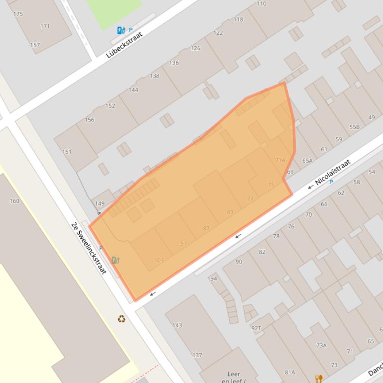 Kaart van postcodegebied 2517TA.