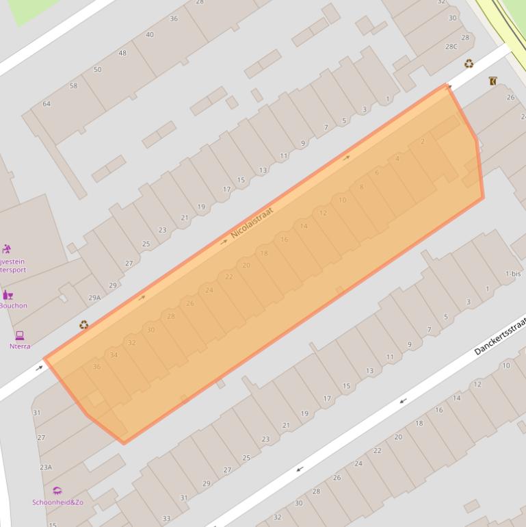 Kaart van postcodegebied 2517TB.