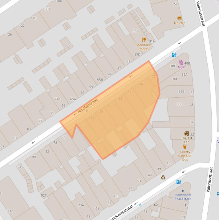 Kaart van postcodegebied 2517TC.