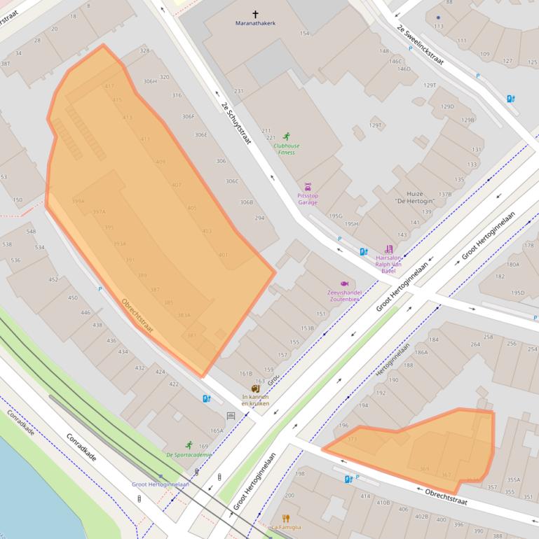 Kaart van postcodegebied 2517VB.