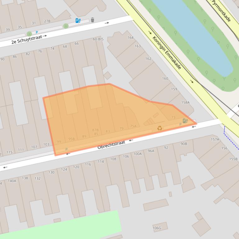 Kaart van postcodegebied 2517VN.