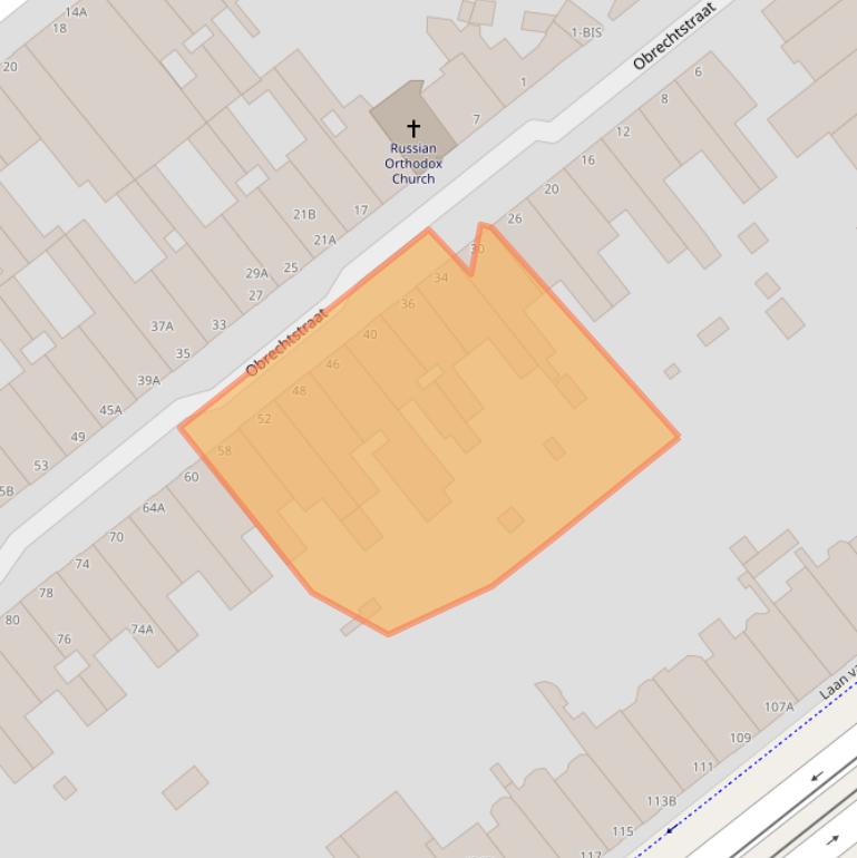 Kaart van postcodegebied 2517VV.