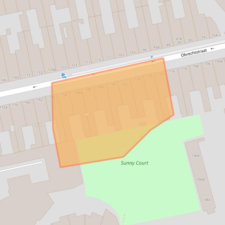 Kaart van postcodegebied 2517VZ.