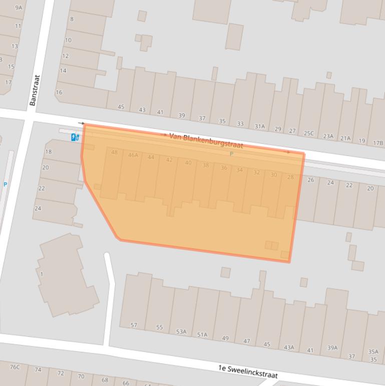 Kaart van postcodegebied 2517XR.