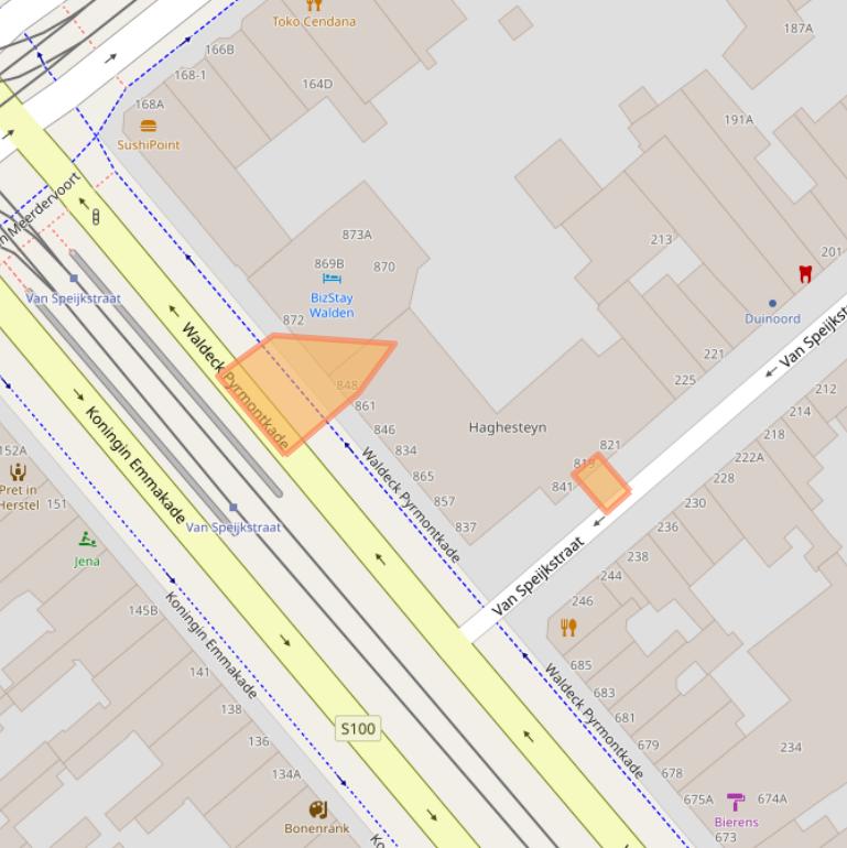 Kaart van postcodegebied 2518KC.