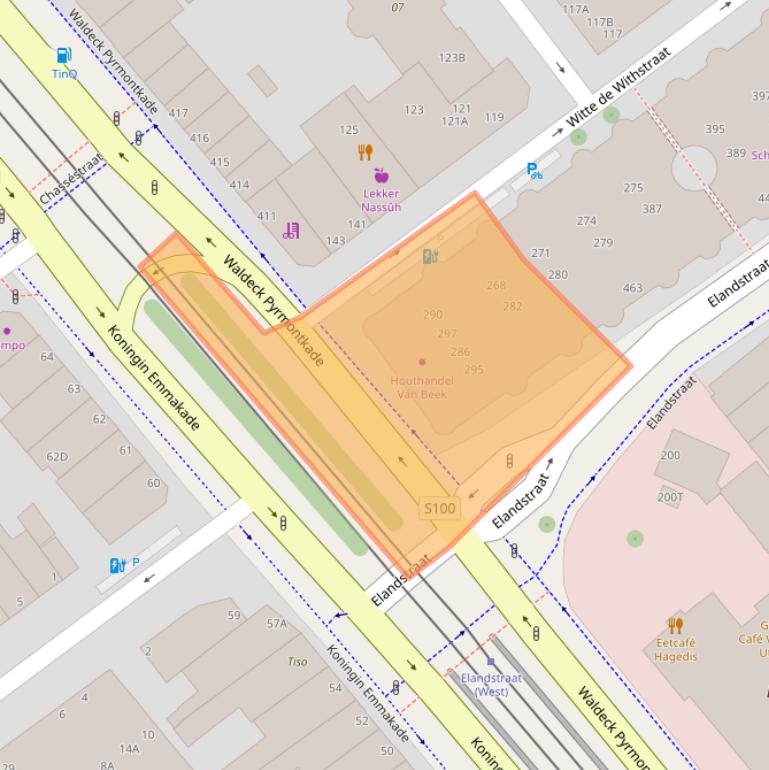 Kaart van postcodegebied 2518KJ.