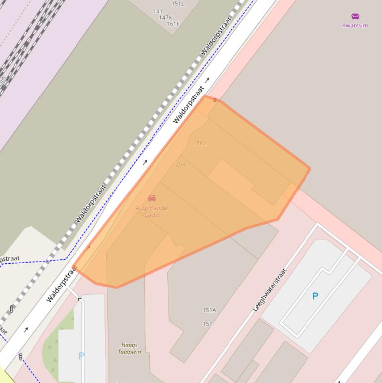 Kaart van postcodegebied 2521CG.