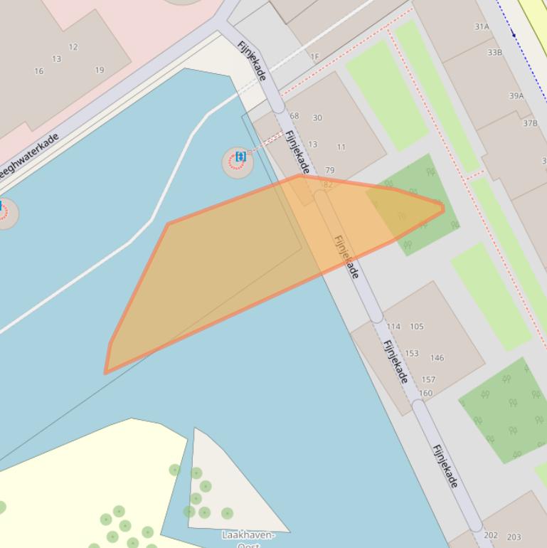 Kaart van postcodegebied 2521CR.