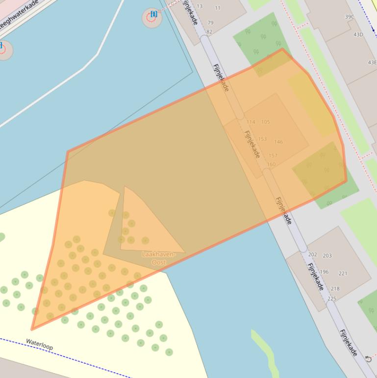 Kaart van postcodegebied 2521DS.