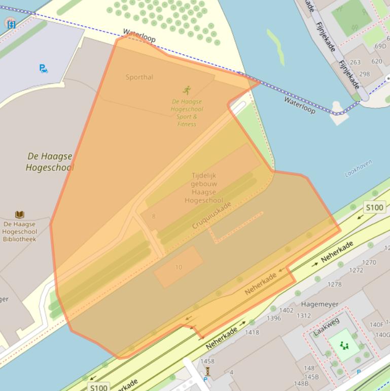 Kaart van postcodegebied 2521EA.