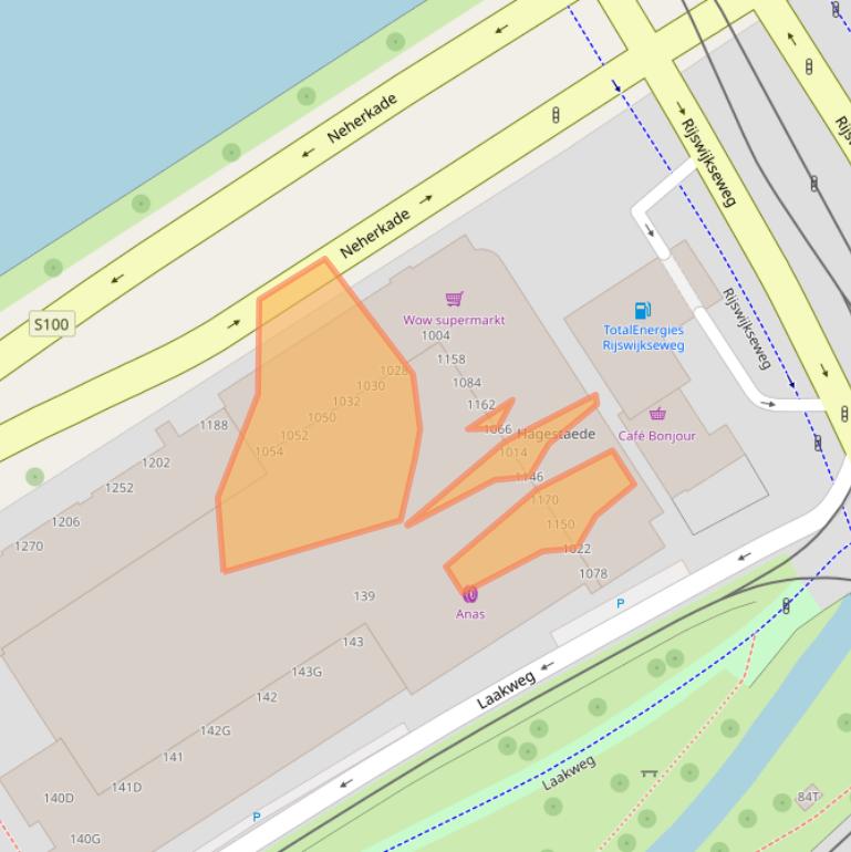 Kaart van postcodegebied 2521PX.