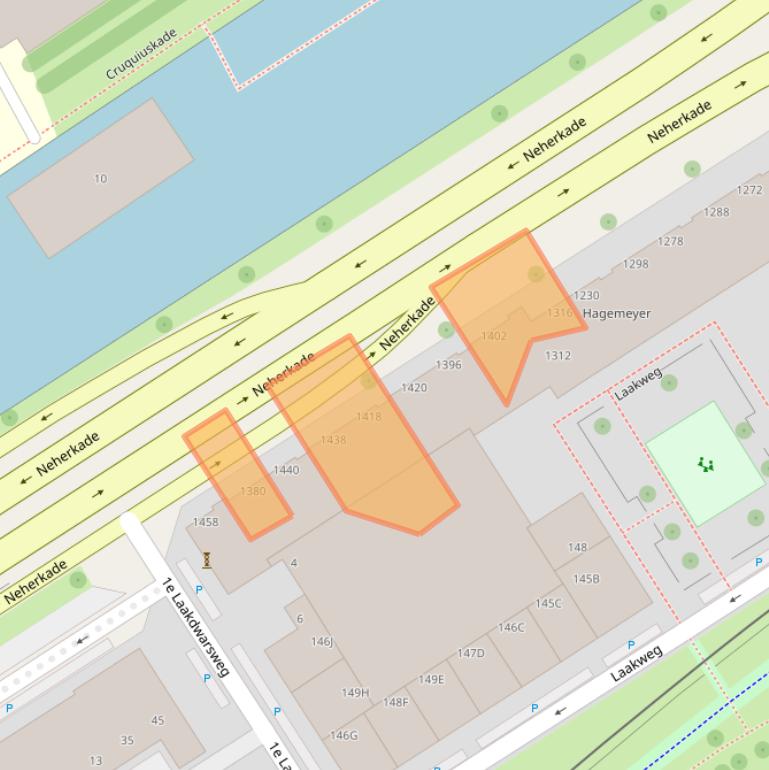 Kaart van postcodegebied 2521RC.