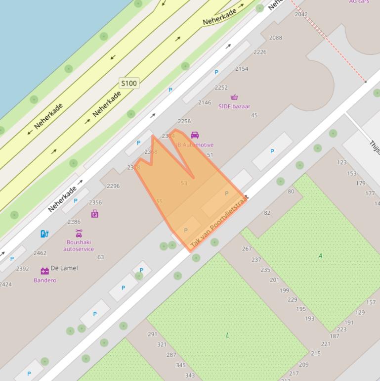 Kaart van postcodegebied 2521RP.