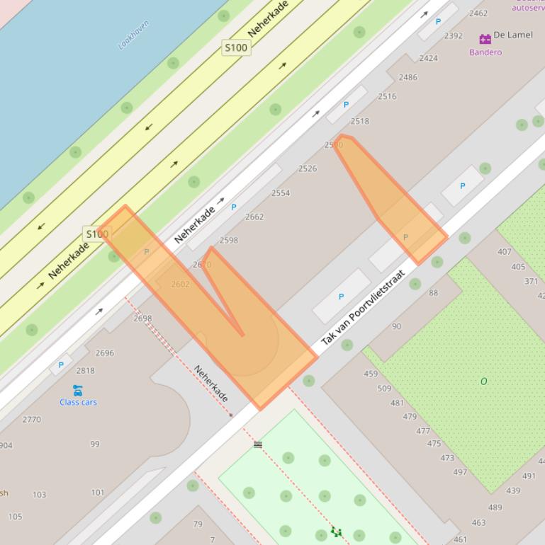 Kaart van postcodegebied 2521RV.