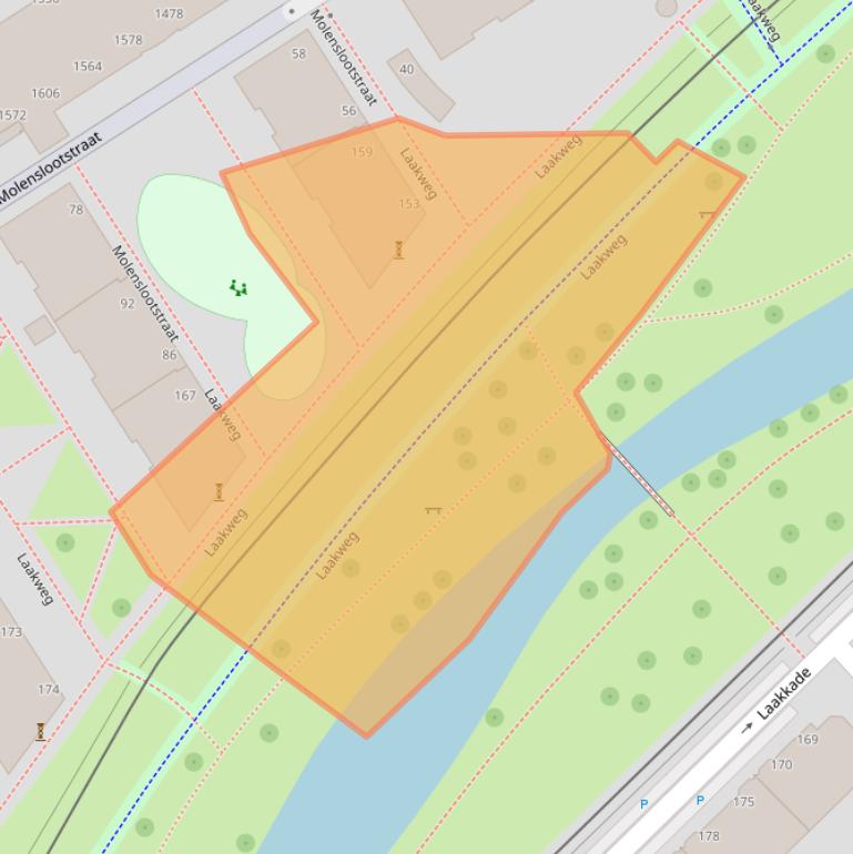 Kaart van postcodegebied 2521SE.