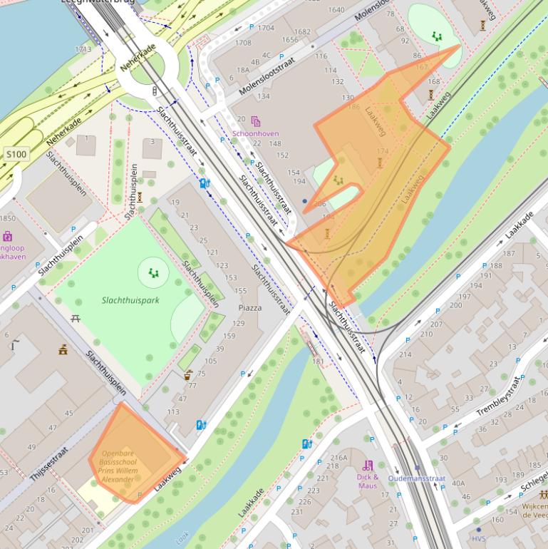 Kaart van postcodegebied 2521SG.