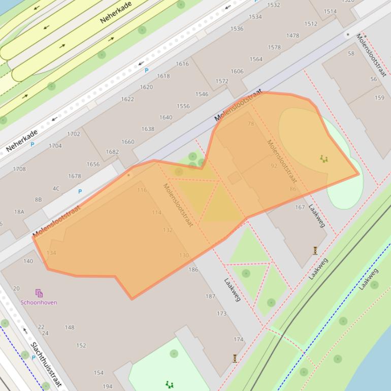 Kaart van postcodegebied 2521ST.