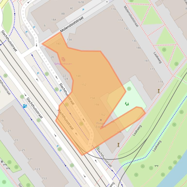 Kaart van postcodegebied 2521SV.