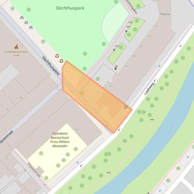 Kaart van postcodegebied 2521SX.