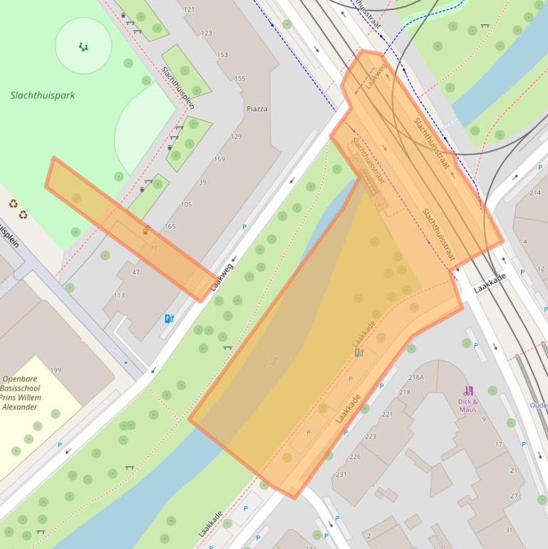 Kaart van postcodegebied 2521SZ.