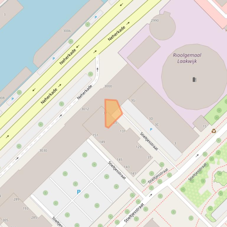 Kaart van postcodegebied 2521VG.