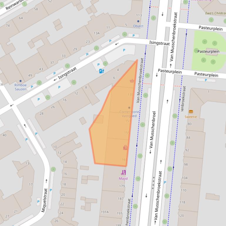 Kaart van postcodegebied 2522AL.