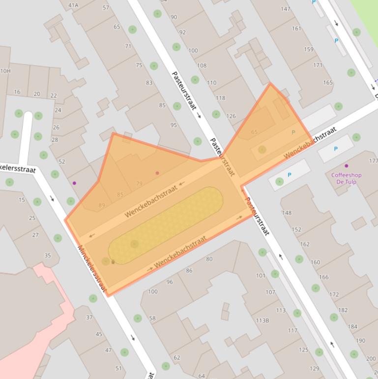 Kaart van postcodegebied 2522CK.