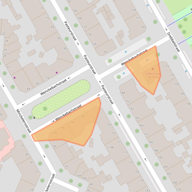 Kaart van postcodegebied 2522CN.