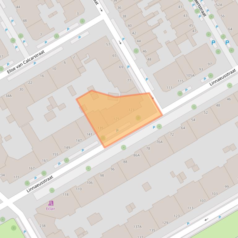 Kaart van postcodegebied 2522GH.