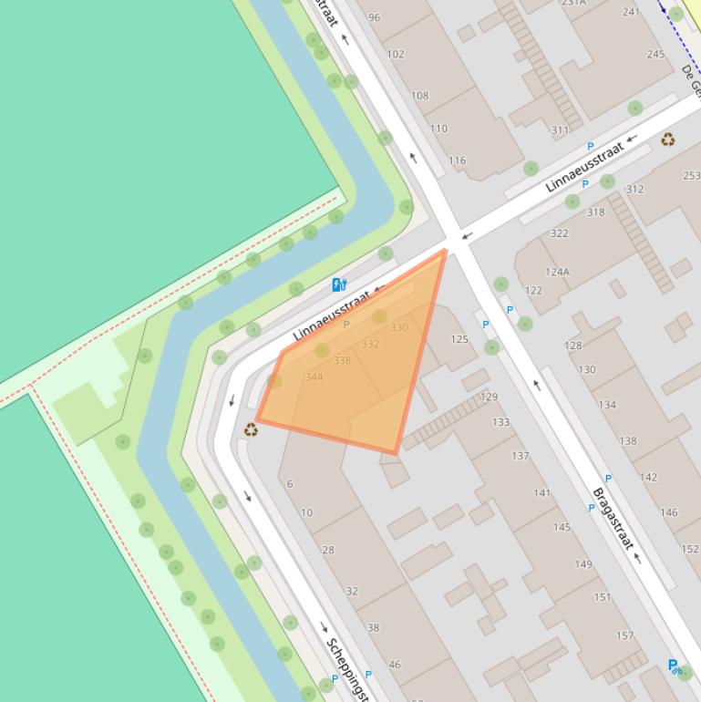 Kaart van postcodegebied 2522HC.