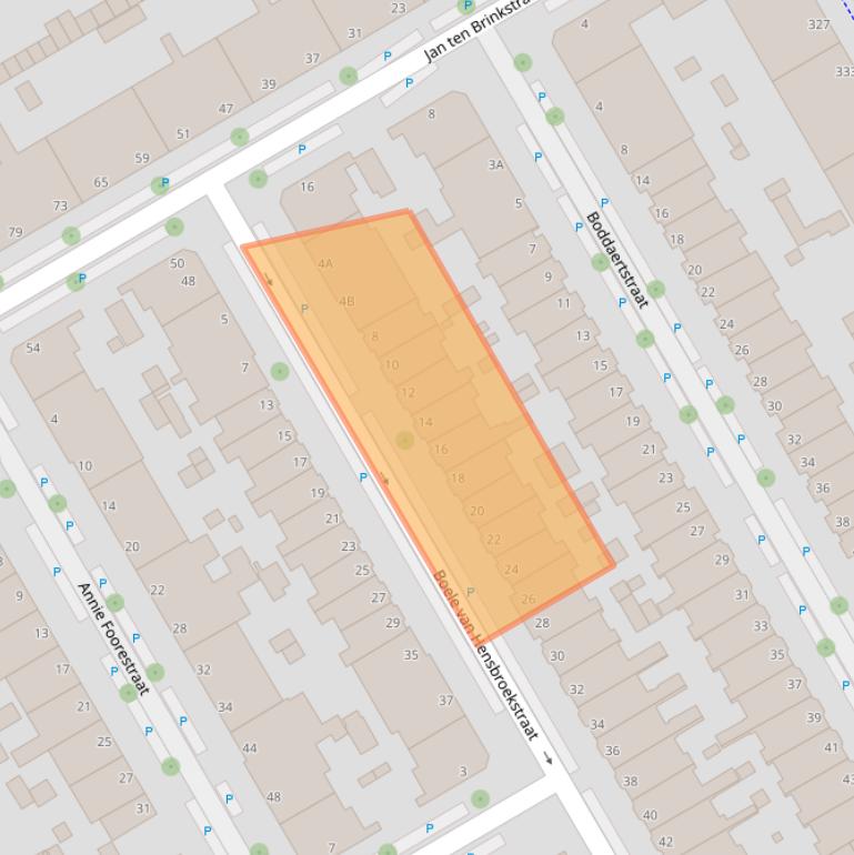 Kaart van postcodegebied 2522HL.