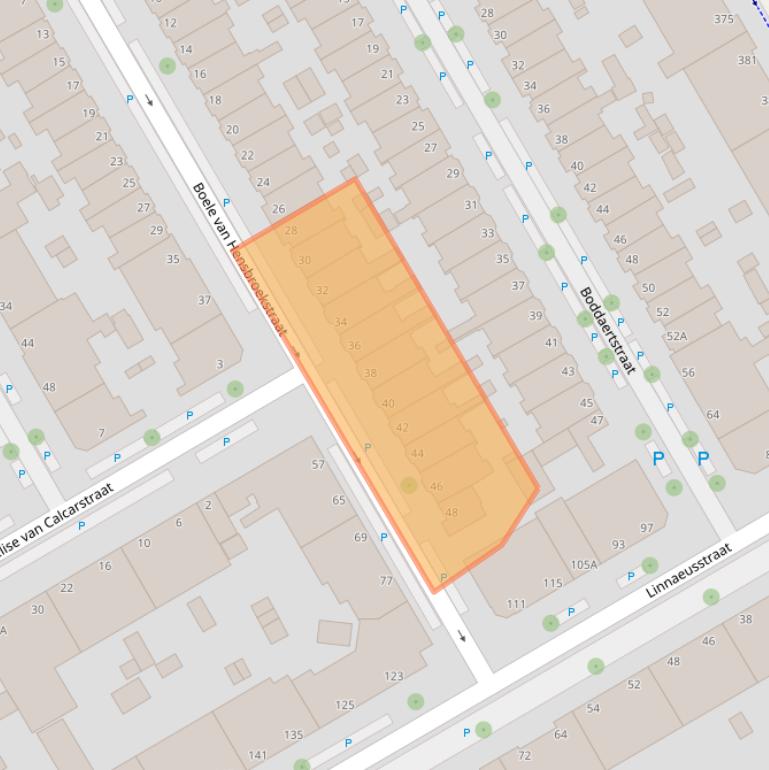 Kaart van postcodegebied 2522HM.