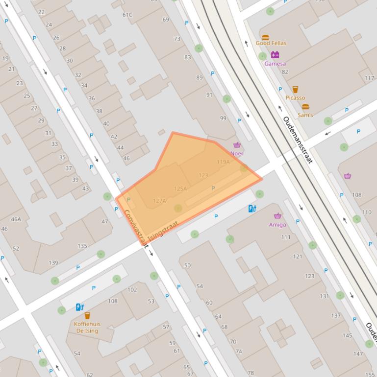 Kaart van postcodegebied 2522JP.