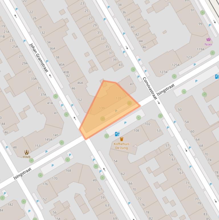 Kaart van postcodegebied 2522JR.