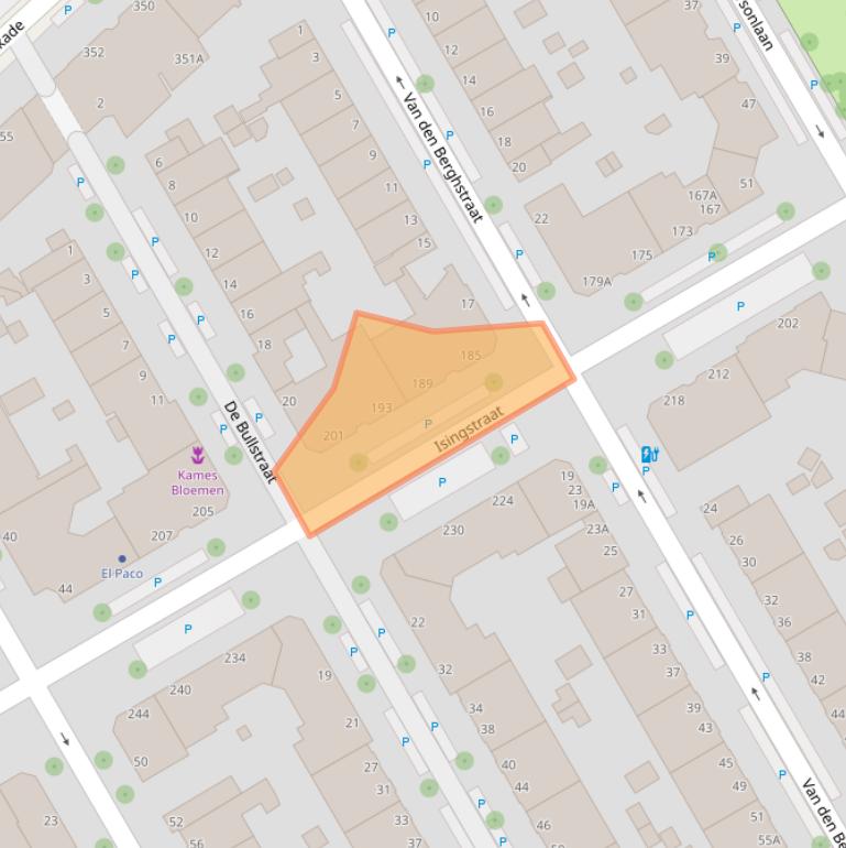 Kaart van postcodegebied 2522JV.