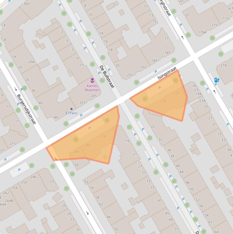 Kaart van postcodegebied 2522KH.