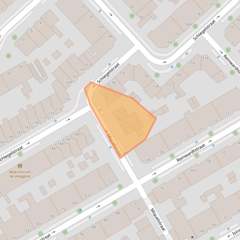 Kaart van postcodegebied 2522KR.