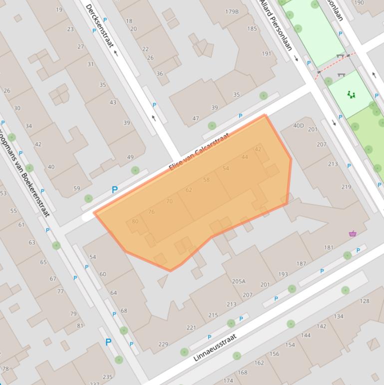 Kaart van postcodegebied 2522MD.