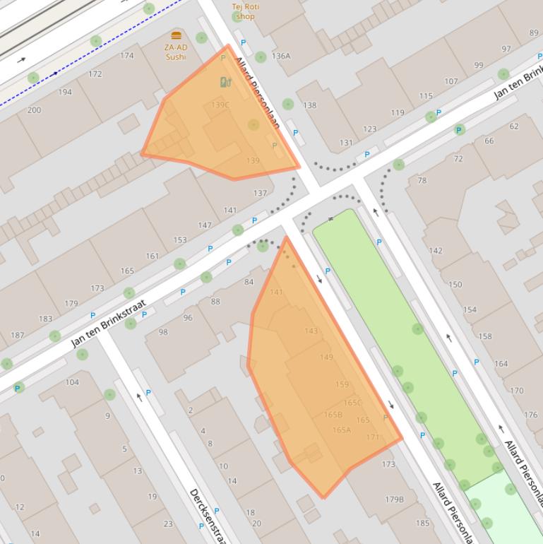 Kaart van postcodegebied 2522MJ.