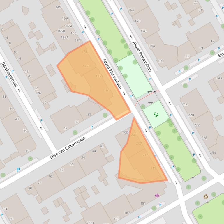 Kaart van postcodegebied 2522MK.