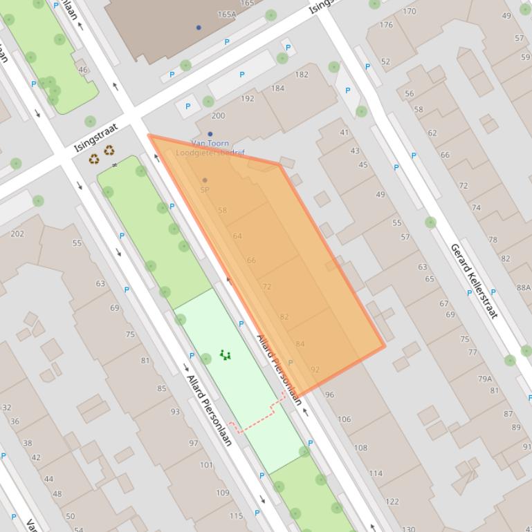 Kaart van postcodegebied 2522MR.