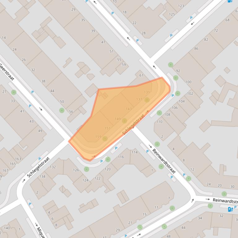 Kaart van postcodegebied 2522PK.