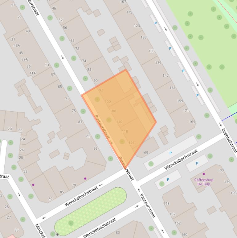 Kaart van postcodegebied 2522RN.