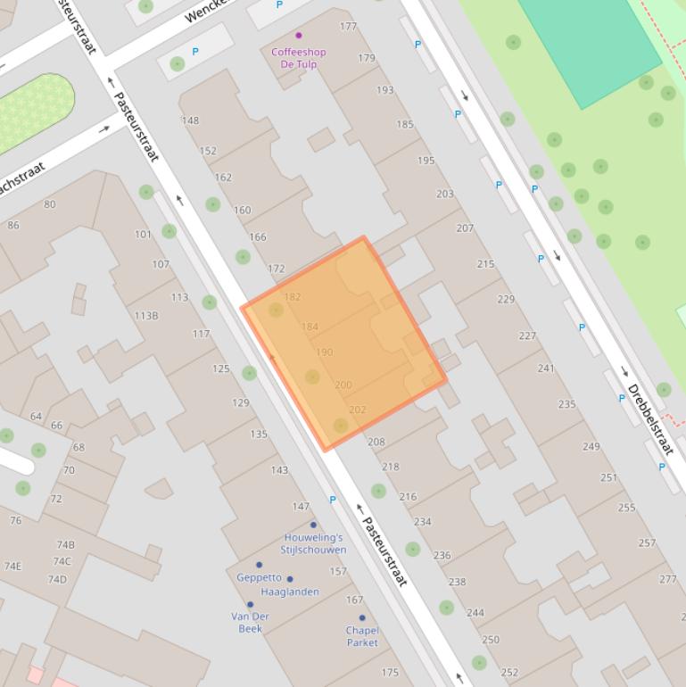 Kaart van postcodegebied 2522RR.