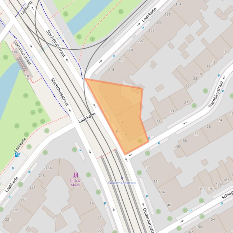 Kaart van postcodegebied 2522SK.