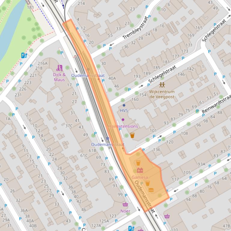 Kaart van postcodegebied 2522SN.