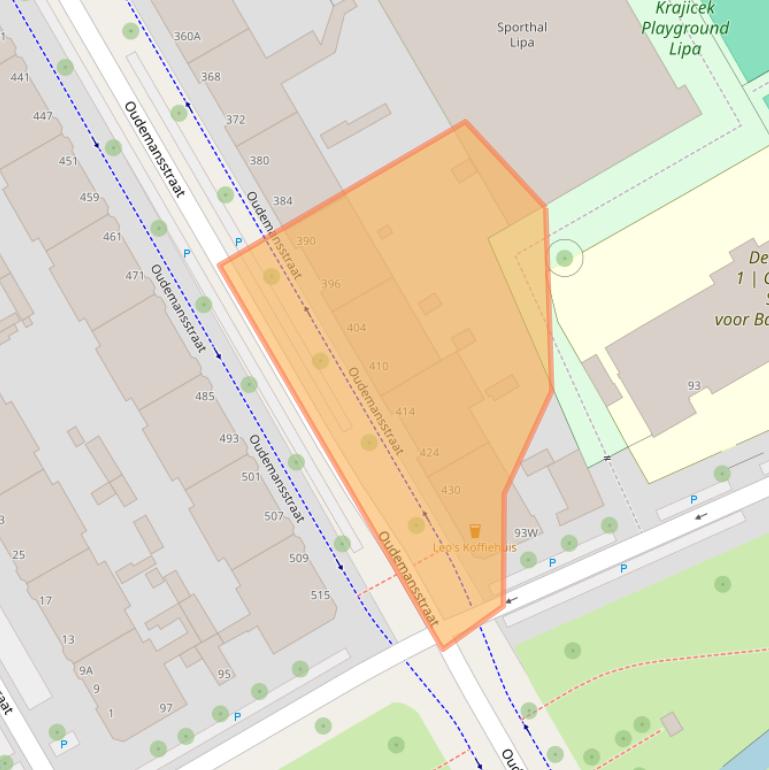 Kaart van postcodegebied 2522TH.