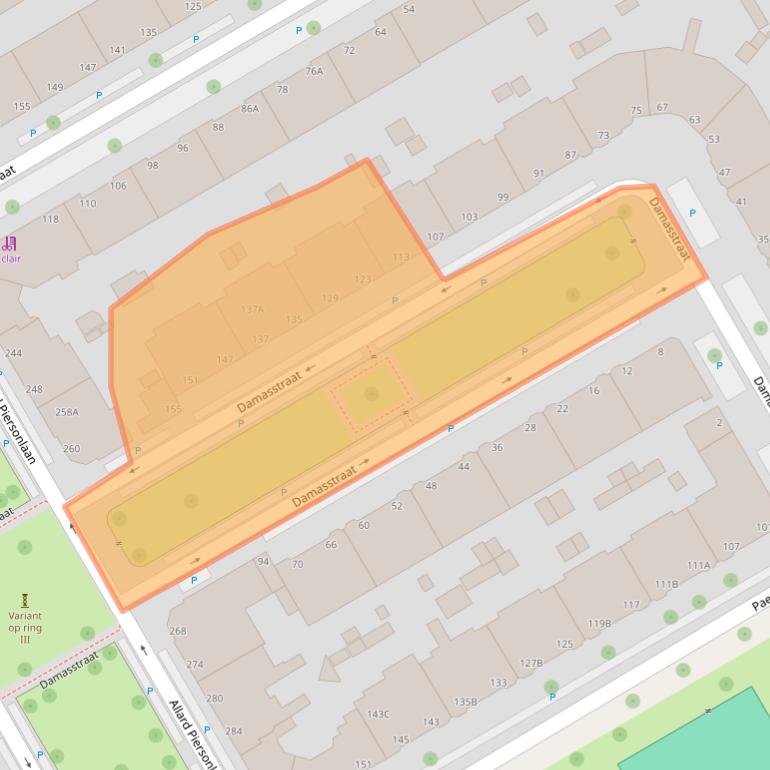 Kaart van postcodegebied 2522TM.