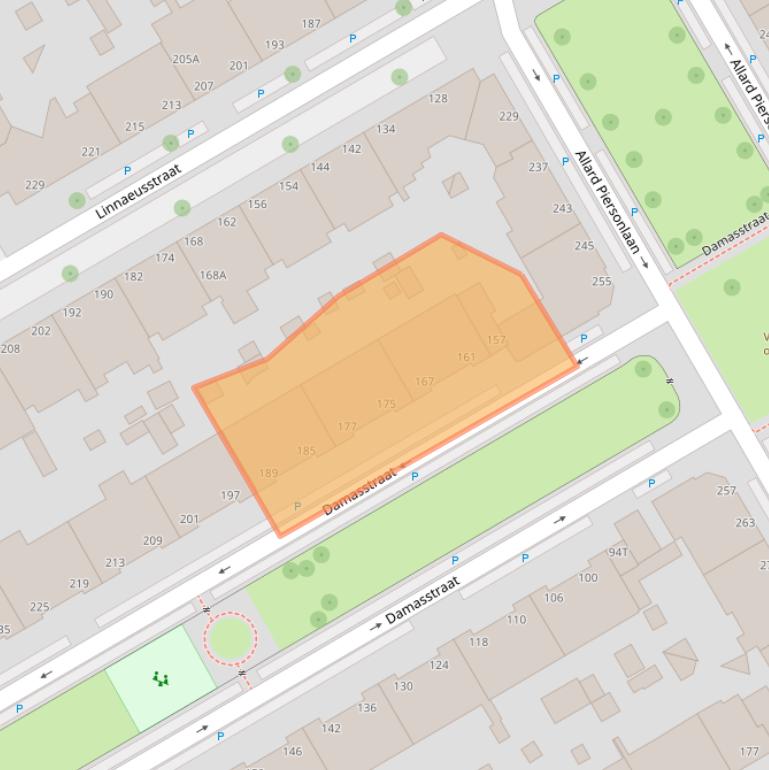 Kaart van postcodegebied 2522TN.